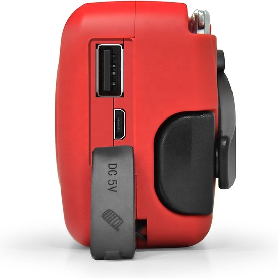 Nødradio med håndsving, solceller, lygte og powerbank