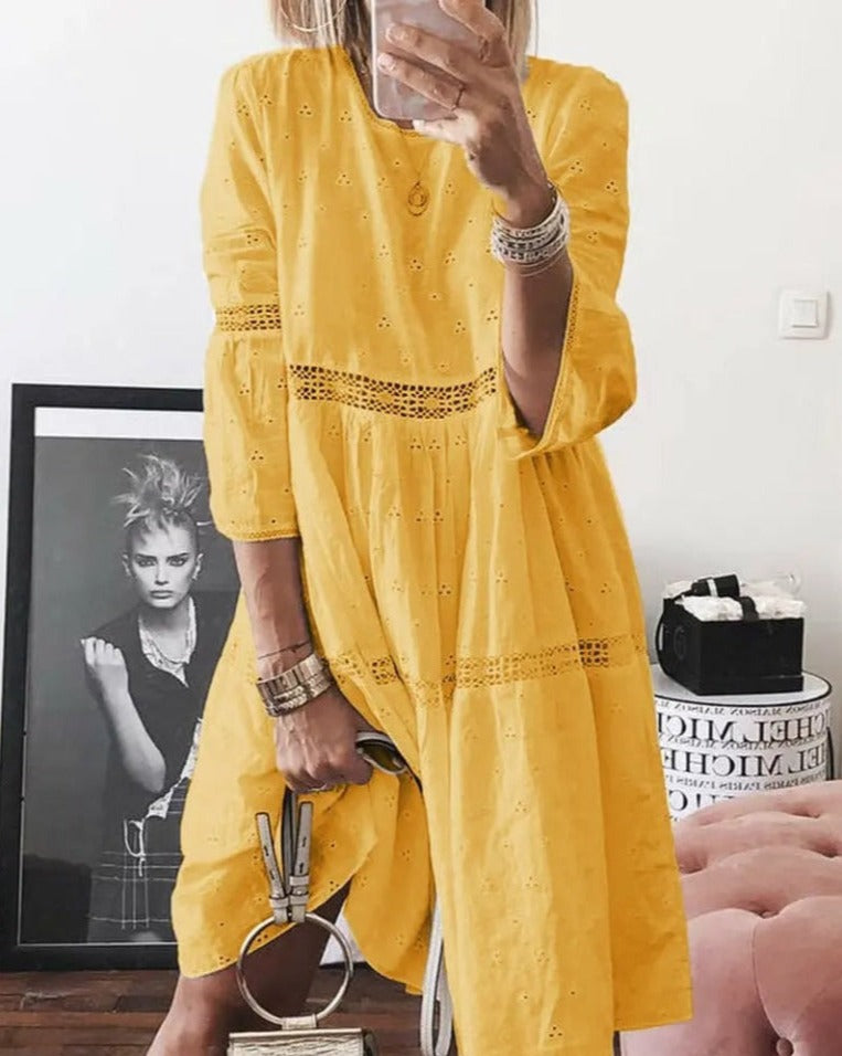 Isabelle™ - Elegant broderad klänning