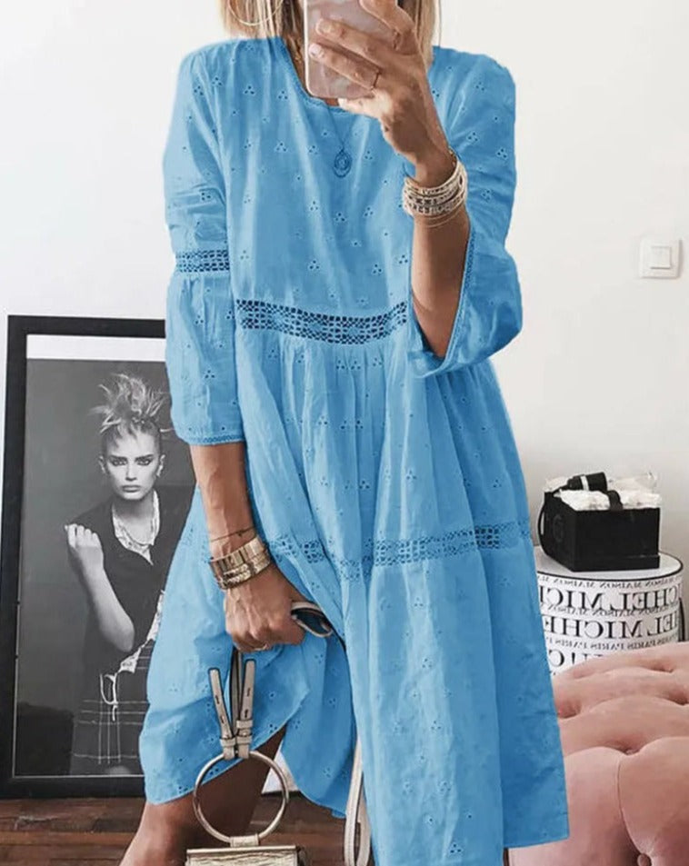 Isabelle™ - Elegant broderad klänning