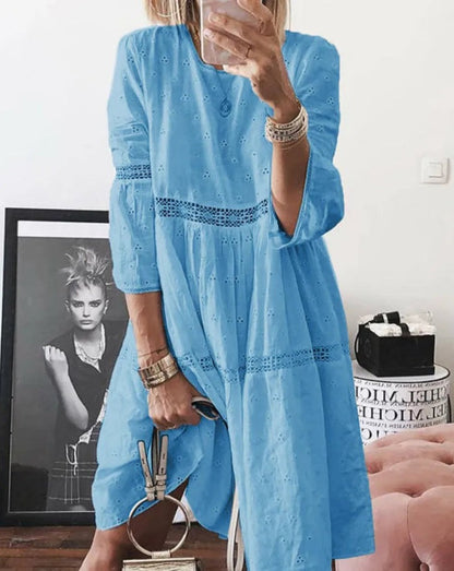 Isabelle™ - Elegant broderad klänning