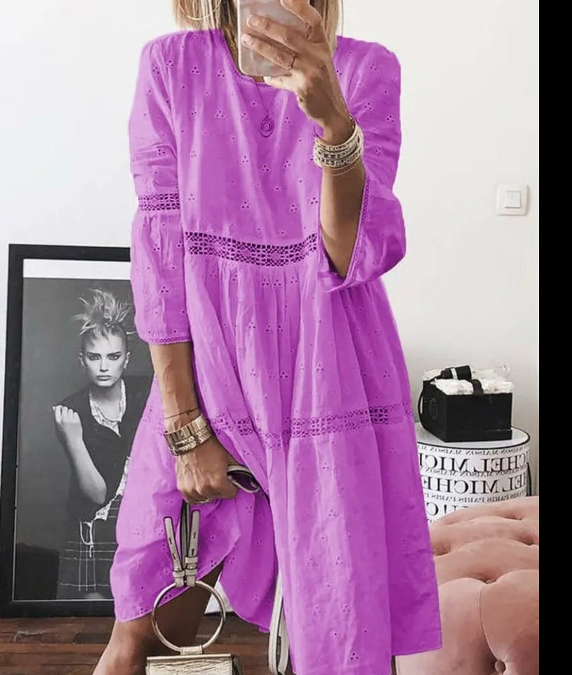 Isabelle™ - Elegant broderad klänning