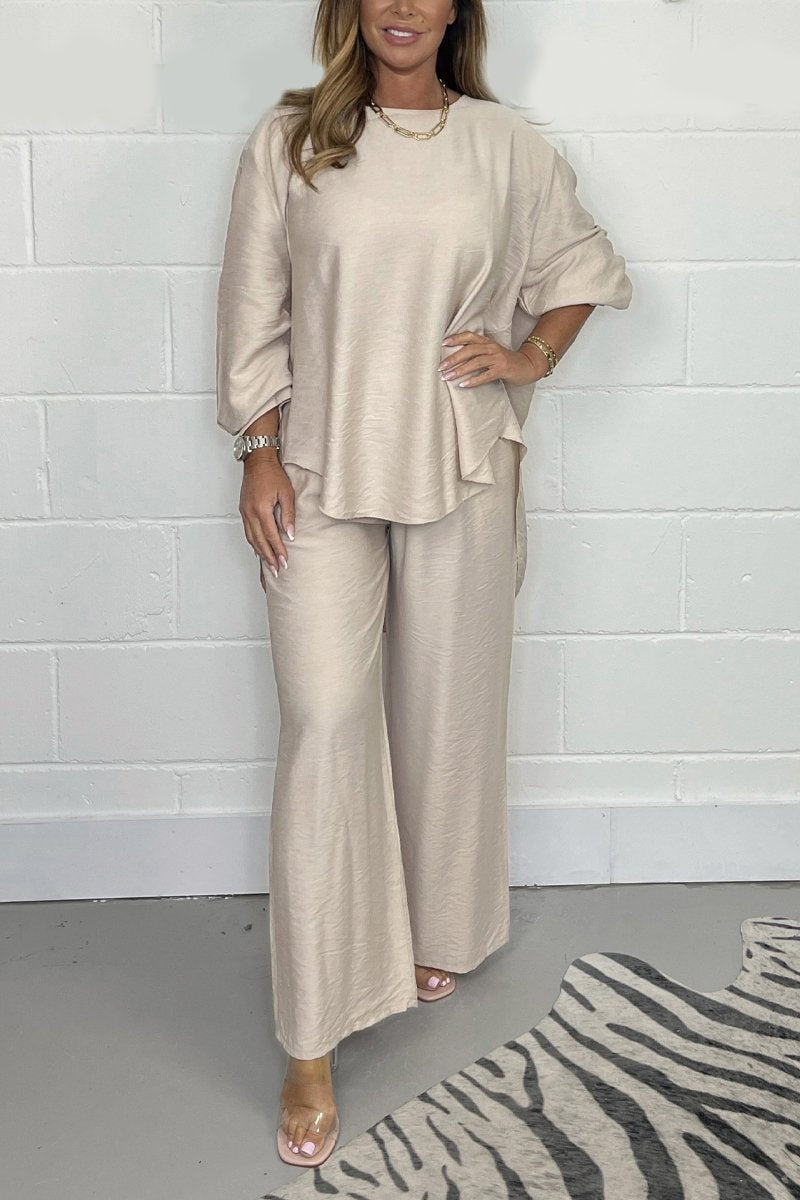 Iris | Casual pak met ronde hals